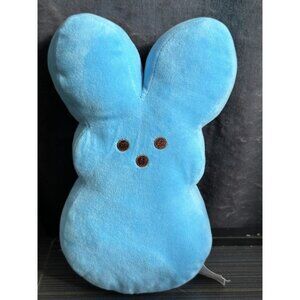 10" Blue Bunny Plush Stuffed‎ Animal Easter Rabbit Pillow Peeps Just Born Brand